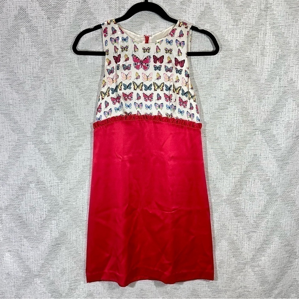 Erin by Erin Fetherston butterfly 100% silk dress size 0
